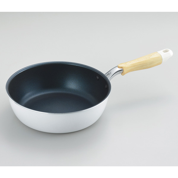 【ポイントダウン対象】ナチュラ・プラスＩＨ対応深型フライパン22cm