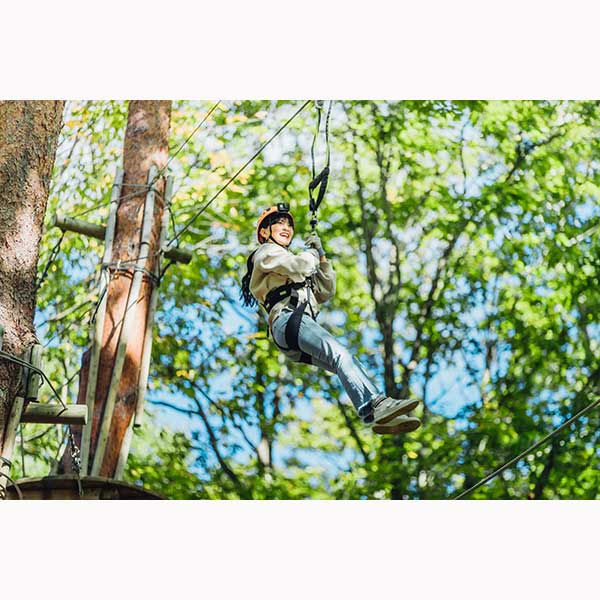 那須の森の空中アスレチック『ＮＯＺＡＲＵ』　ノザルコース大人1名＋子供1名